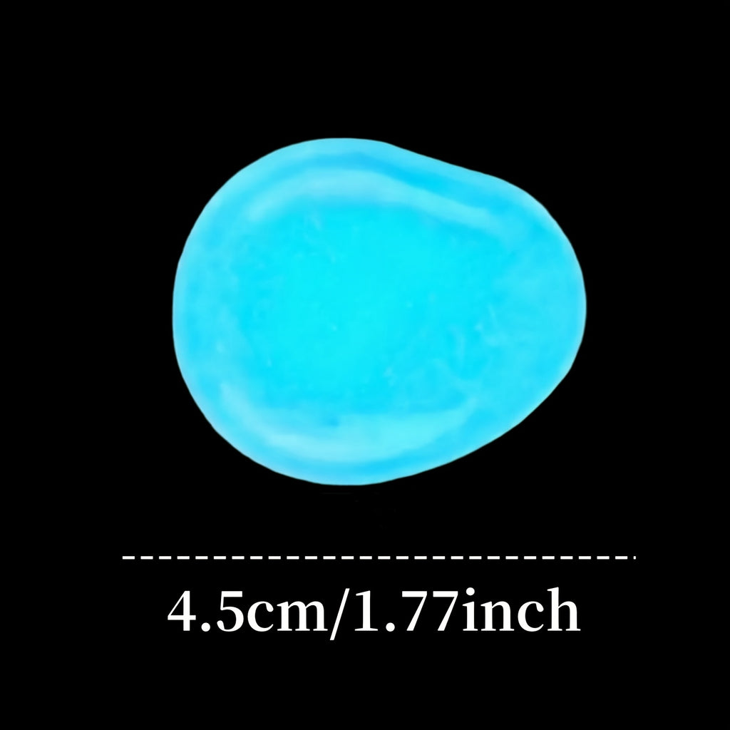 64pcs Glow in the Dark Stones - Extra Large Glow-in-the-Dark Decorations