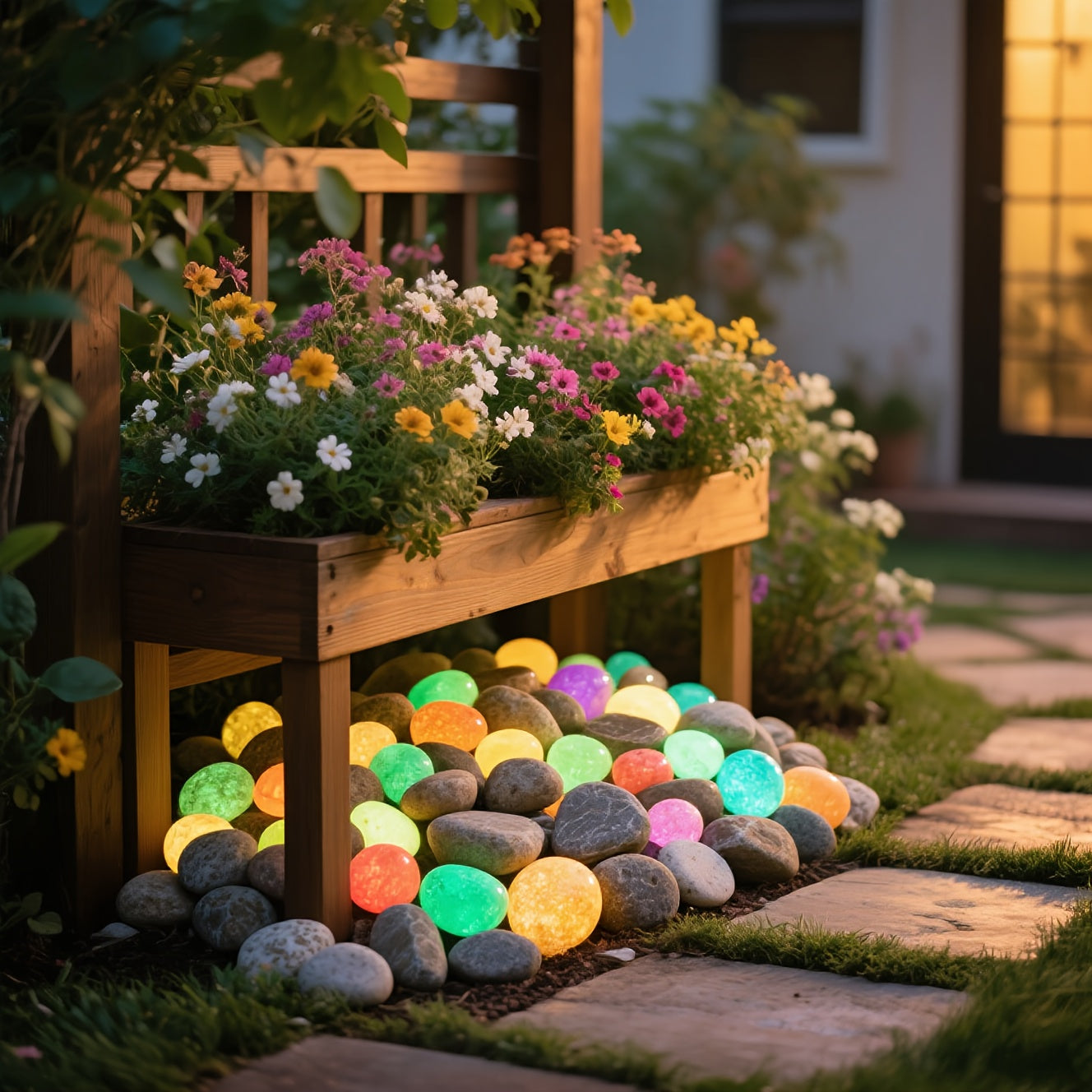 64pcs Glow in the Dark Stones - Extra Large Glow-in-the-Dark Decorations