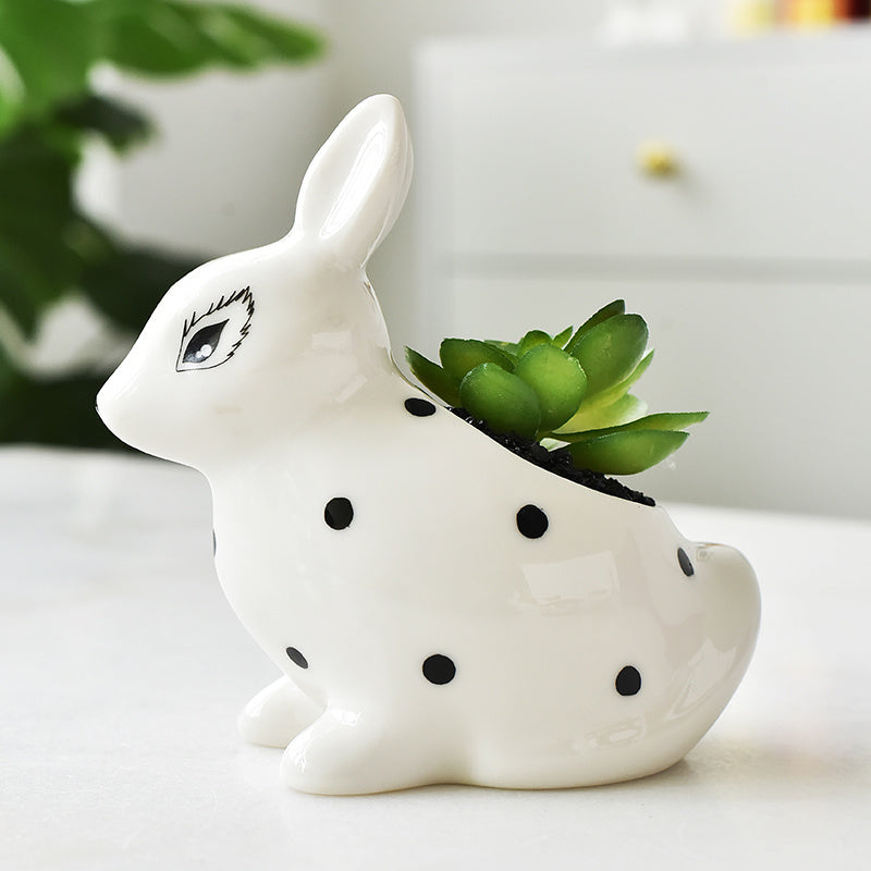 3pcs Cute Succulent Planter Tabletop Decoration for Living Room and Office