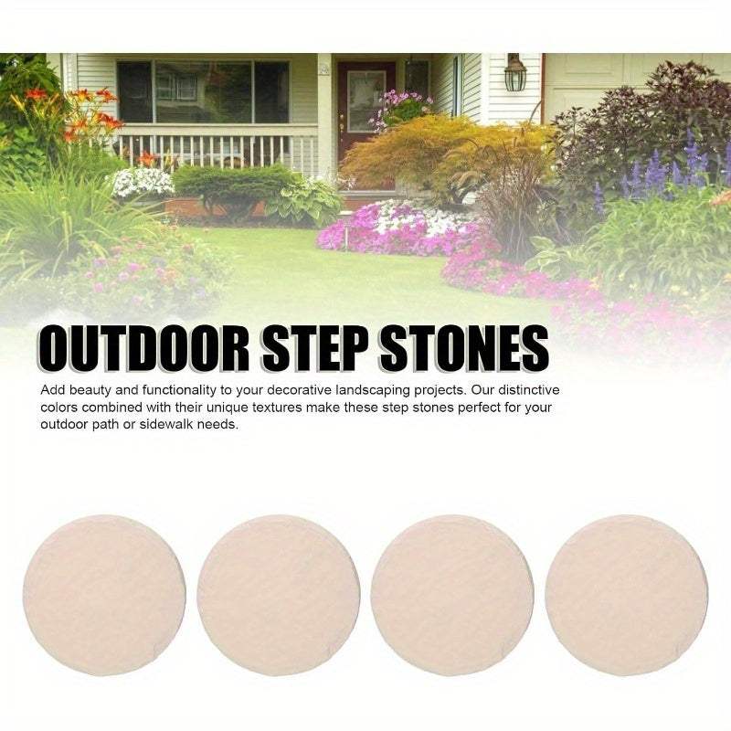 Heavy-Duty Garden Stepping Stones with Ground Stakes - Interlocking Pathway Stones