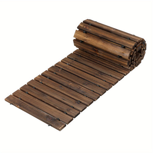 1pc Extra Long (8ft\u002F12ft Length Options) Wide 43cm Wooden Garden Pathway