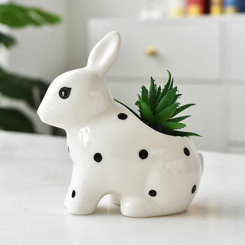 3pcs Cute Succulent Planter Tabletop Decoration for Living Room and Office