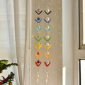 1pc Vintage Glass Seven Chakra Ball Wind Chime, Rainbow Maker