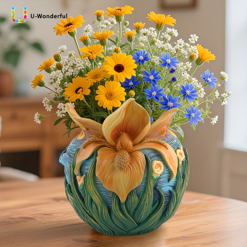 1pc Creative Flower Pot with Drainage Hole - Suitable for All Indoor and Outdoor Plants