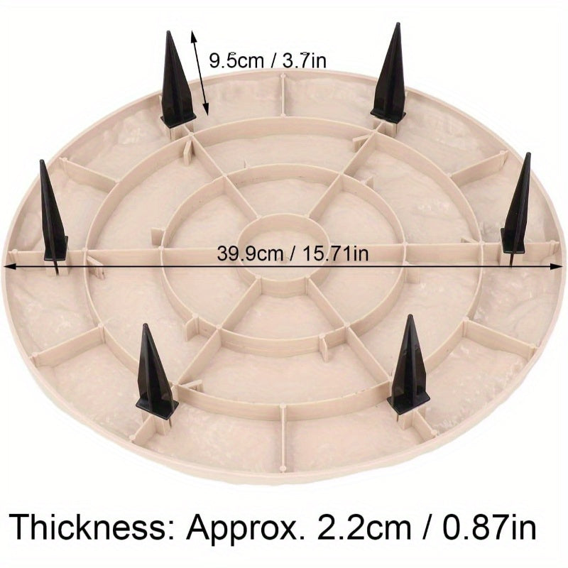Heavy-Duty Garden Stepping Stones with Ground Stakes - Interlocking Pathway Stones
