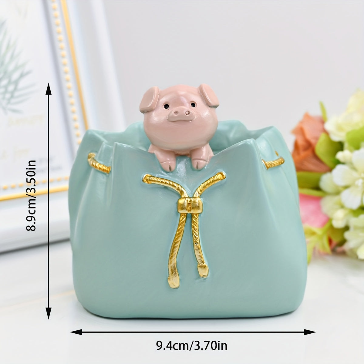 1pc Women's Handbag-Shaped Planter - Pastel Pink\u002FBlue\u002FGreen\u002F