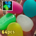 64pcs Glow in the Dark Stones - Extra Large Glow-in-the-Dark Decorations