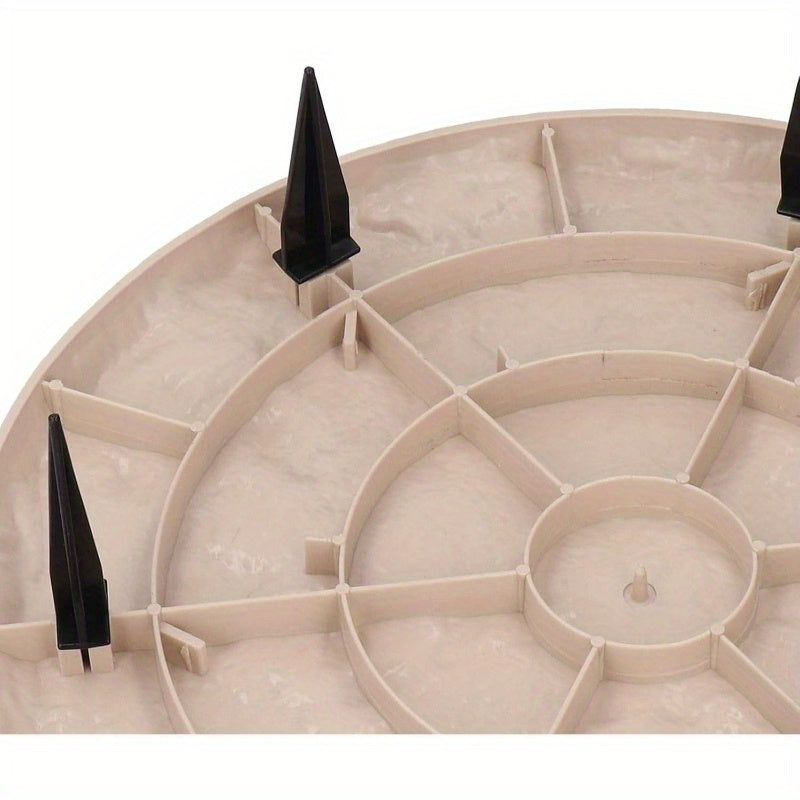 Heavy-Duty Garden Stepping Stones with Ground Stakes - Interlocking Pathway Stones