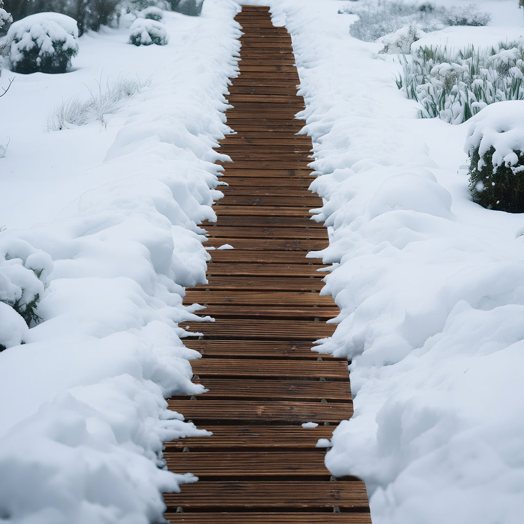 1pc Extra Long (8ft\u002F12ft Length Options) Wide 43cm Wooden Garden Pathway