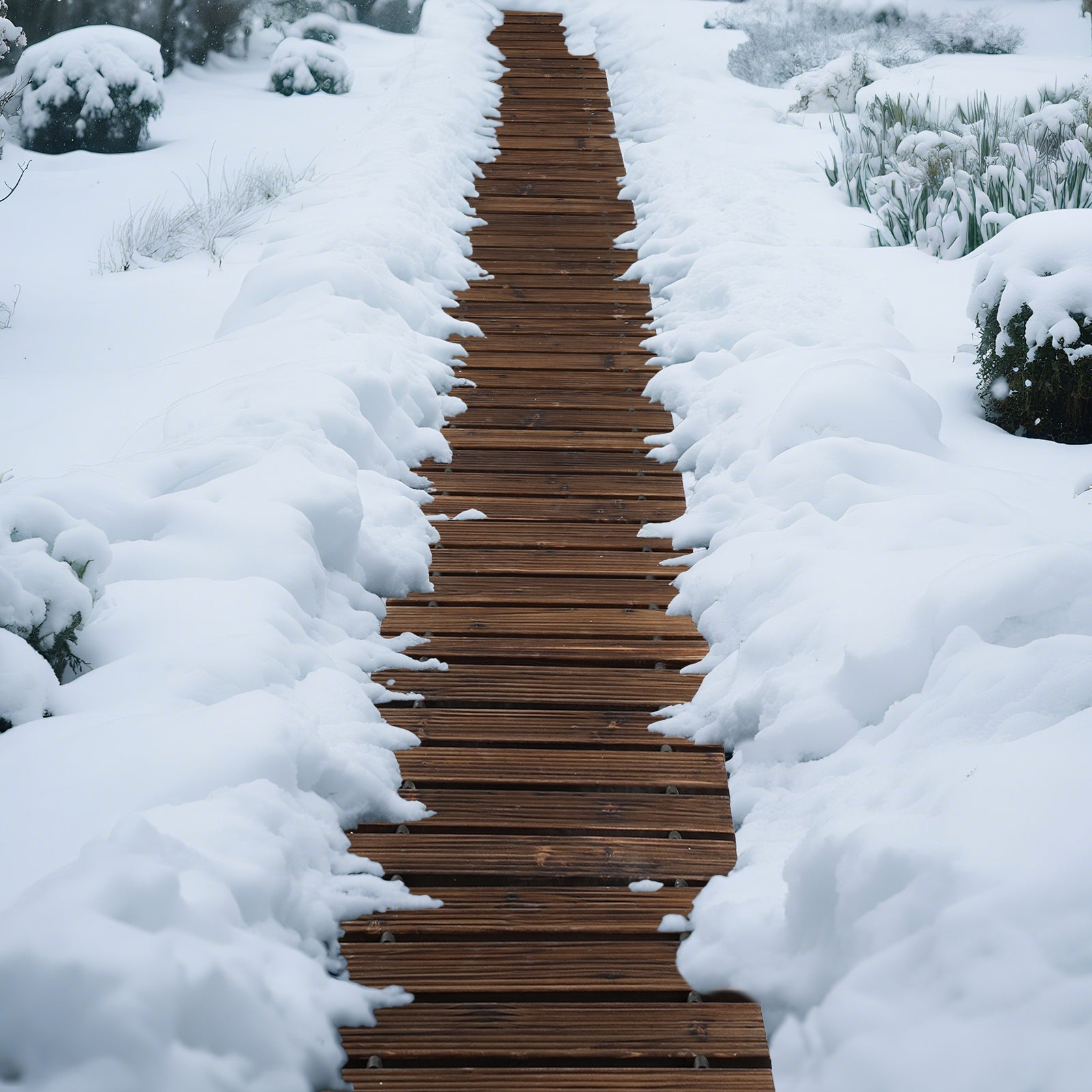 1pc Extra Long (8ft\u002F12ft Length Options) Wide 43cm Wooden Garden Pathway