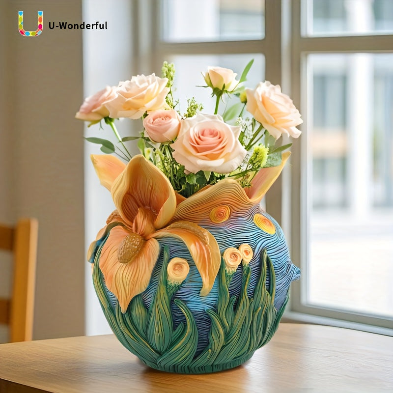 1pc Creative Flower Pot with Drainage Hole - Suitable for All Indoor and Outdoor Plants